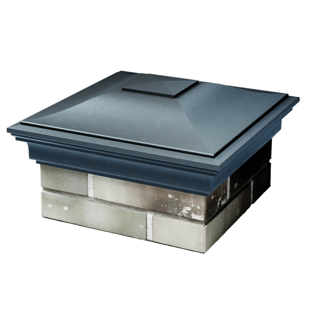 Колпак Zking Монблан Серый на столб 1.5х1.5 кирпича (385х385мм) в Нижнем Новгороде фото