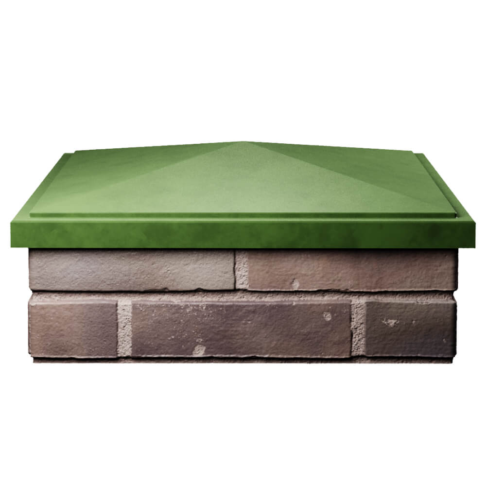 Колпак Zking БонаМоно Зеленый на столб 2х2 кирпича (515х515, 530х530мм) Нижний Новгород фото