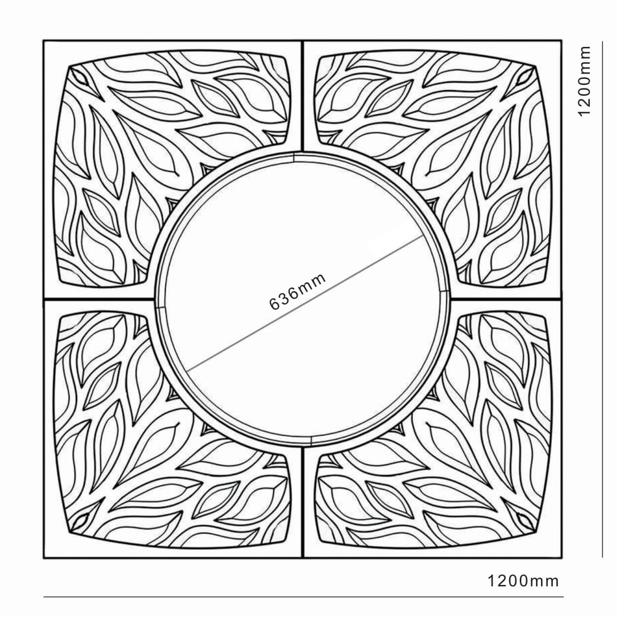 Приствольная решетка для дерева ZKING CRUST 1.2х1.2м Черная в Нижнем Новгороде фото