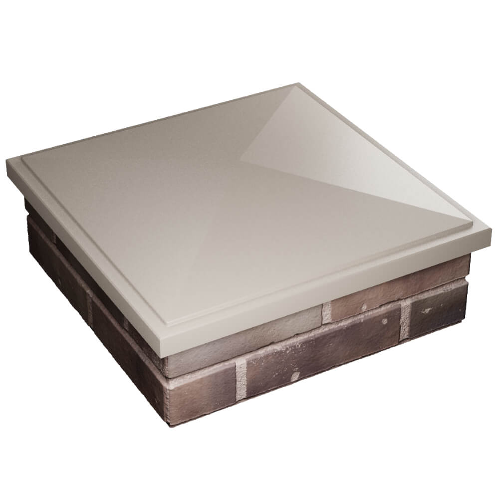 Колпак Zking БонаМоно Бежевый на столб 2х2 кирпича (515х515, 530х530мм) в Нижнем Новгороде фото