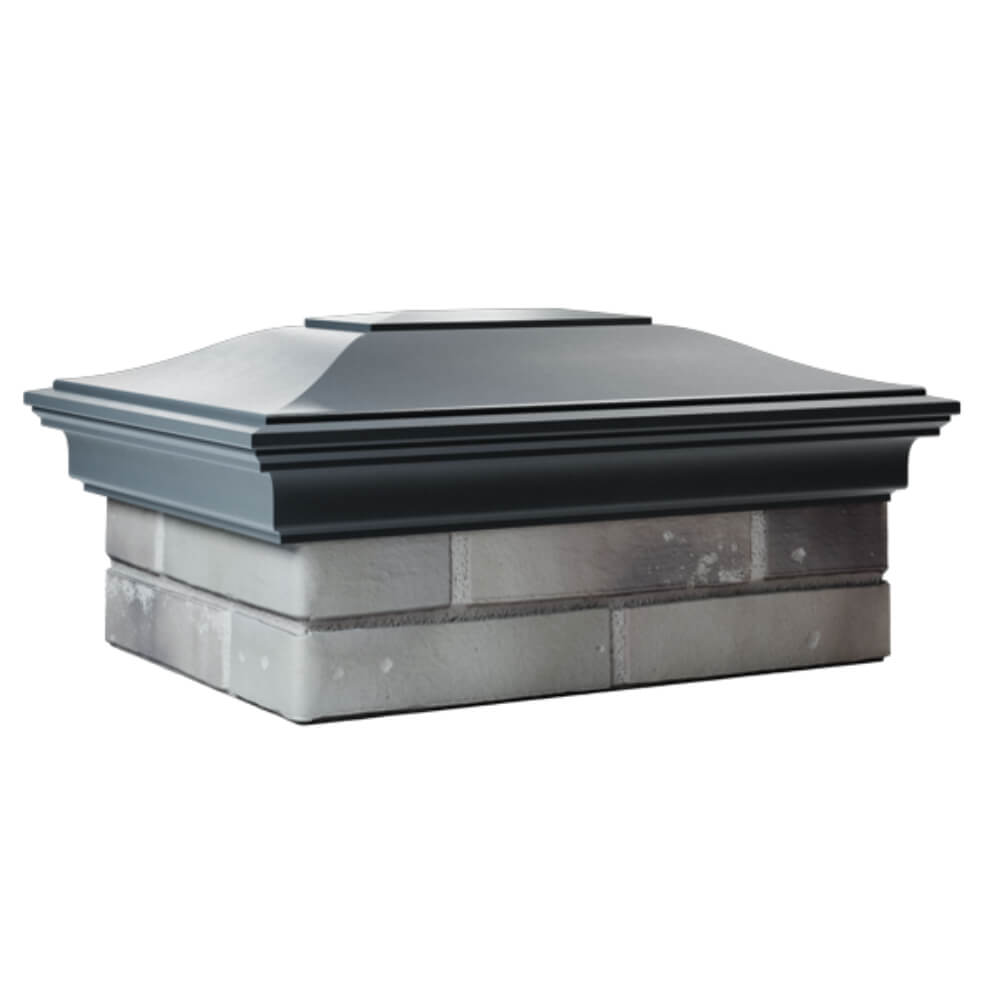 Колпак Zking Монблан Серый на столб 2х1.5 кирпича (515х385мм)