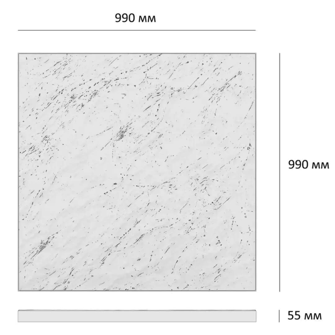 Шаговая плита STONE Светлая Галька 990х990х55мм в Нижнем Новгороде фото
