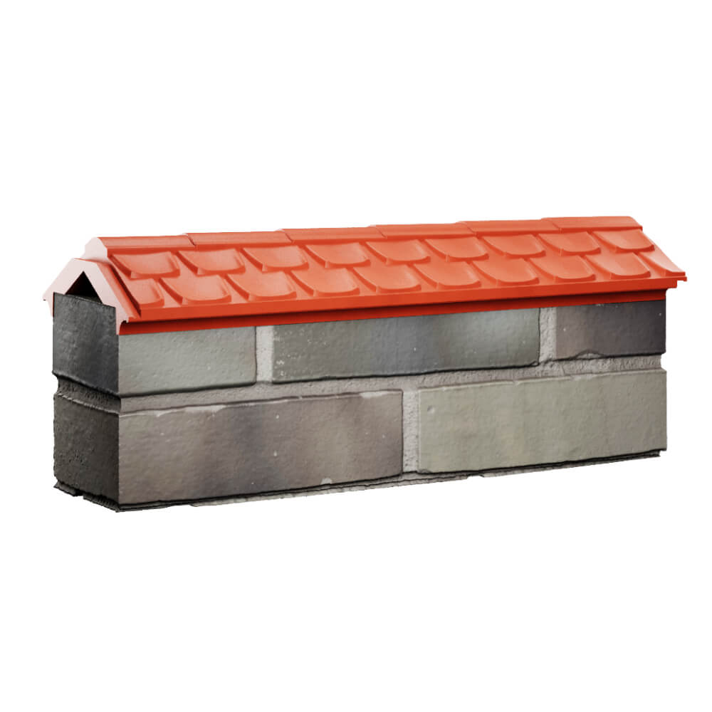 Парапет Zking Эльбрус Красный с посадкой на 0.5 кирпича (130мм) Нижний Новгород фото