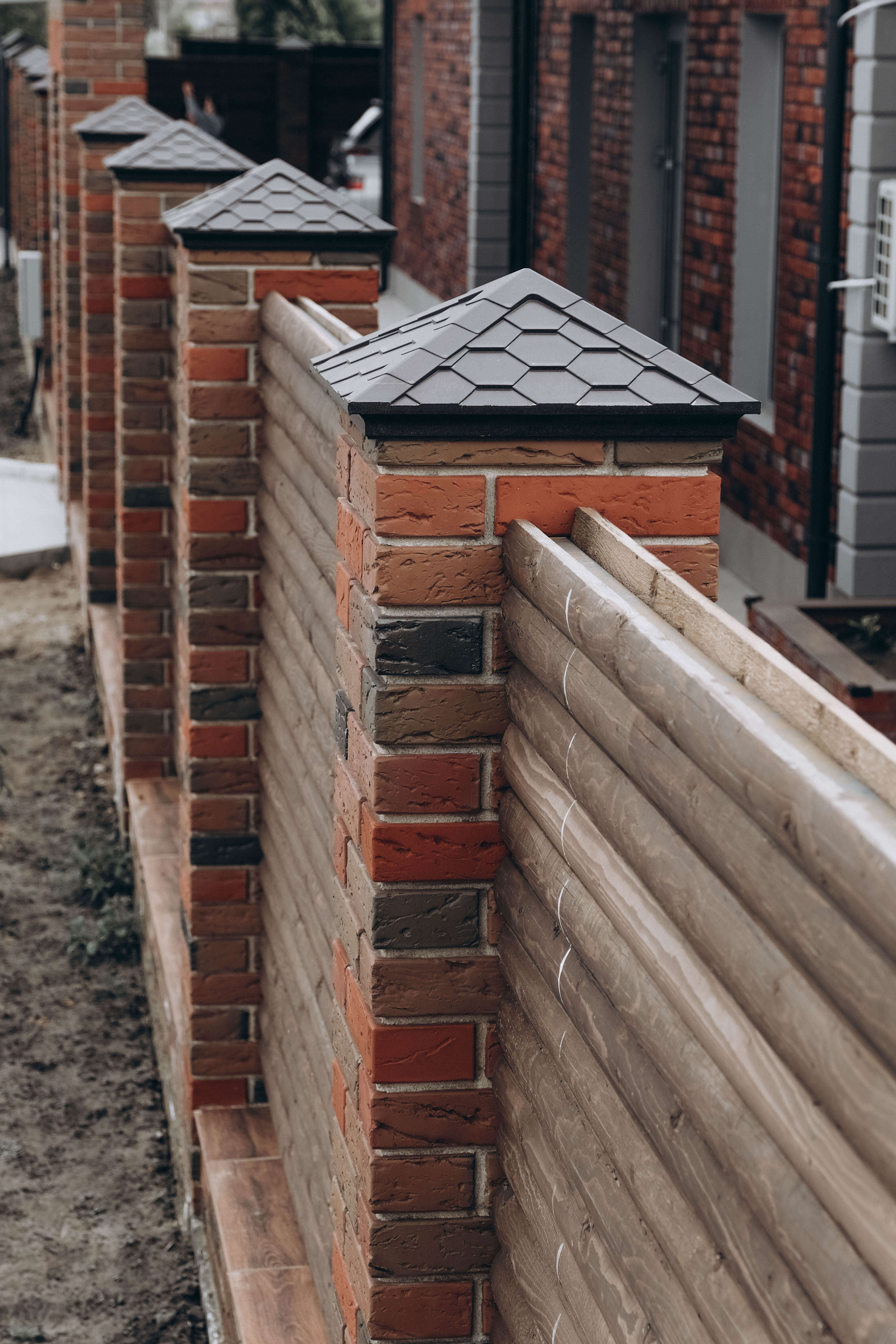 Колпак Zking Эверест Коричневый на столб 1.5х1.5 кирпича (390х390мм) в Нижнем Новгороде фото