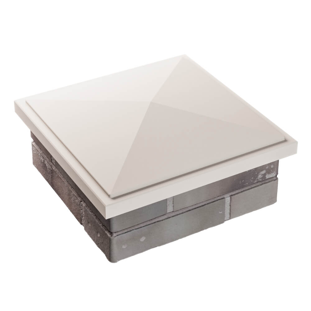 Колпак Zking БонаМоно Бежевый на столб 1.5х1.5 кирпича (385х385, 400х400мм) в Нижнем Новгороде фото