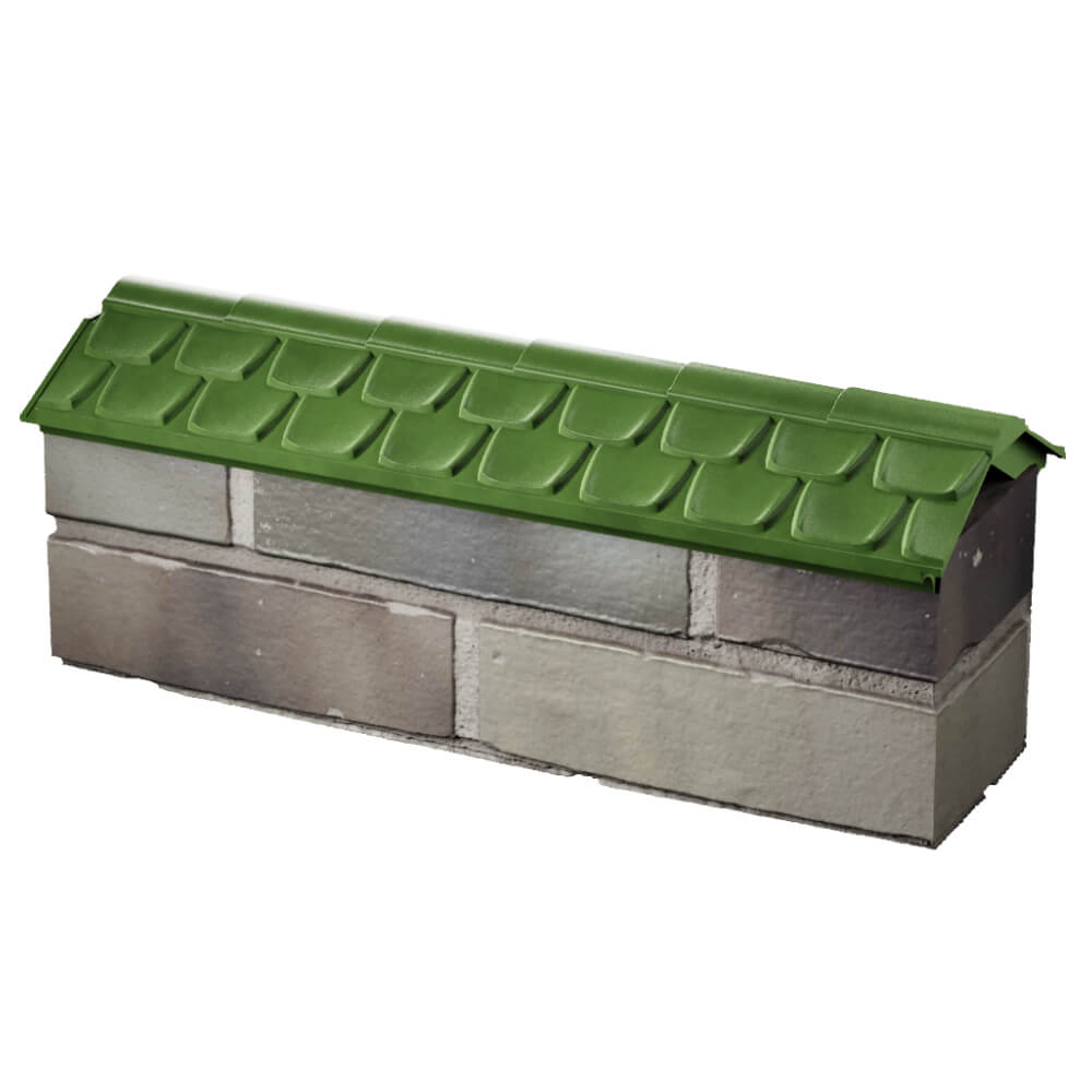 Парапет Zking Эльбрус Зеленый с посадкой на 0.5 кирпича (130мм) в Нижнем Новгороде фото