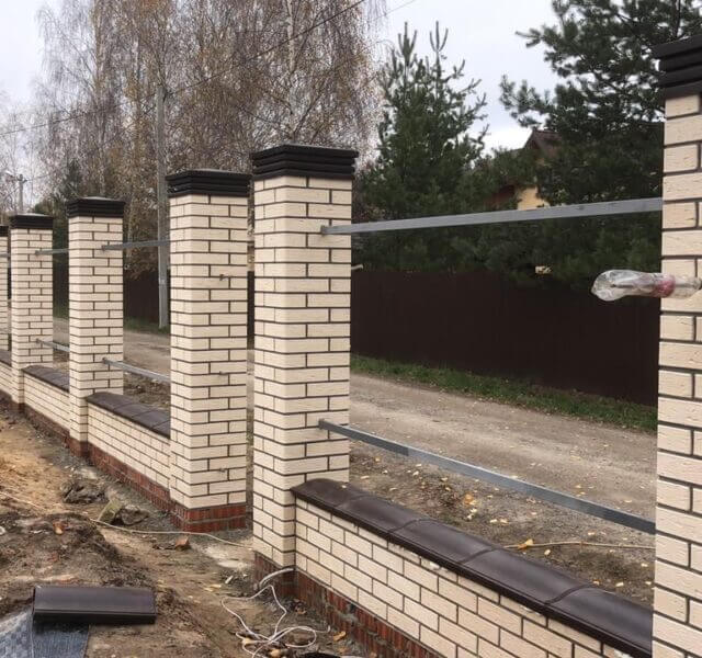 Колпак Zking Бона ХайТек Коричневый на столб 1.5х1.5 кирпича (385х385мм) в Нижнем Новгороде фото