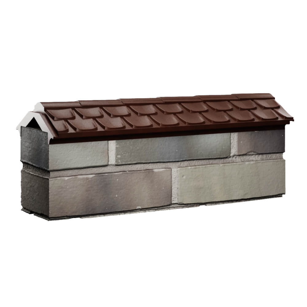 Парапет Zking Эльбрус Коричневый с посадкой на 0.5 кирпича (130мм) Нижний Новгород фото