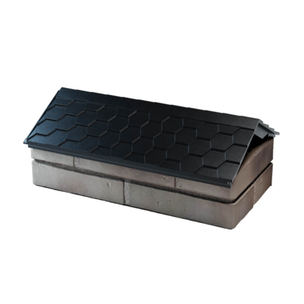 Парапет Zking Эверест Черный с посадкой на 1 кирпич (200/225/255мм) в Нижнем Новгороде фото