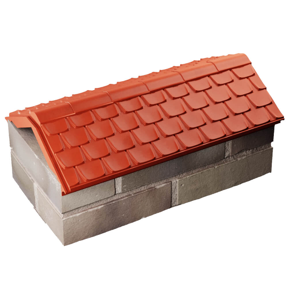 Парапет Zking Эльбрус Красный с посадкой на 1 кирпич (255мм) в Нижнем Новгороде фото