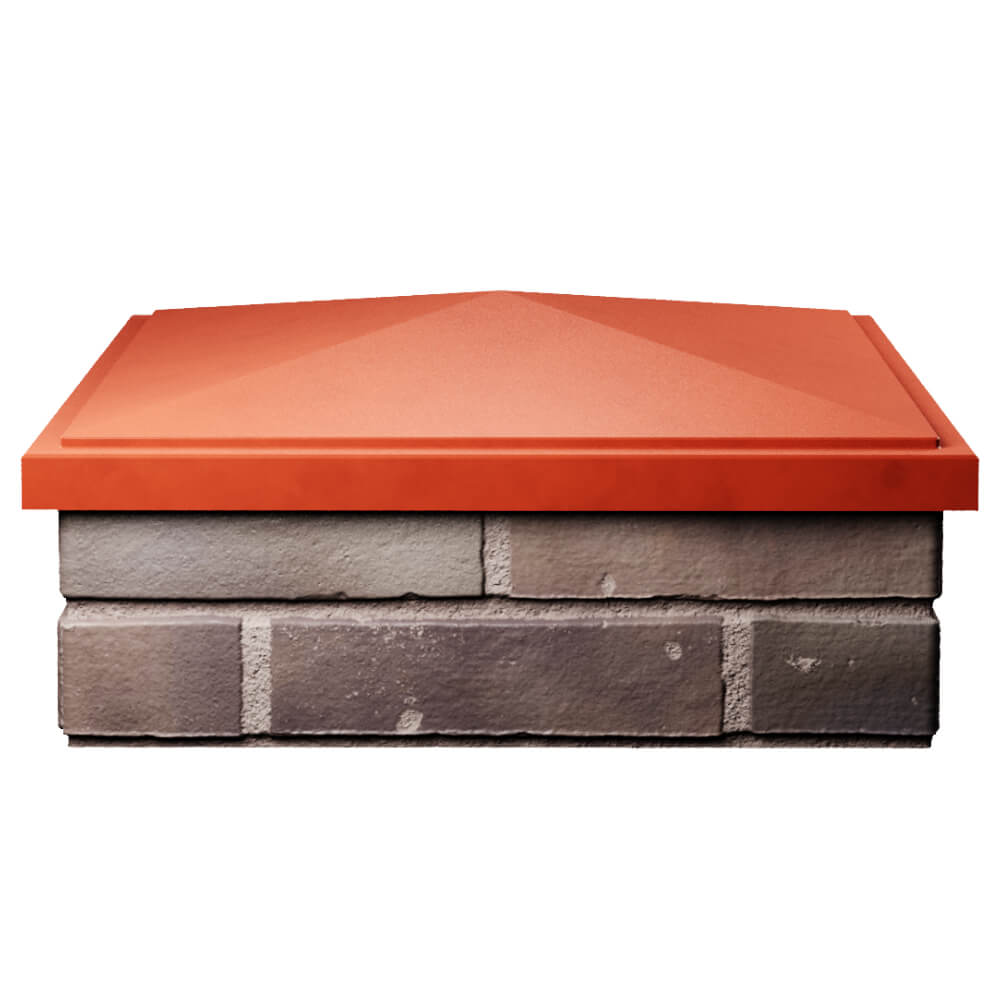 Колпак Zking БонаМоно Красный на столб 2х2 кирпича (515х515, 530х530мм) Нижний Новгород фото