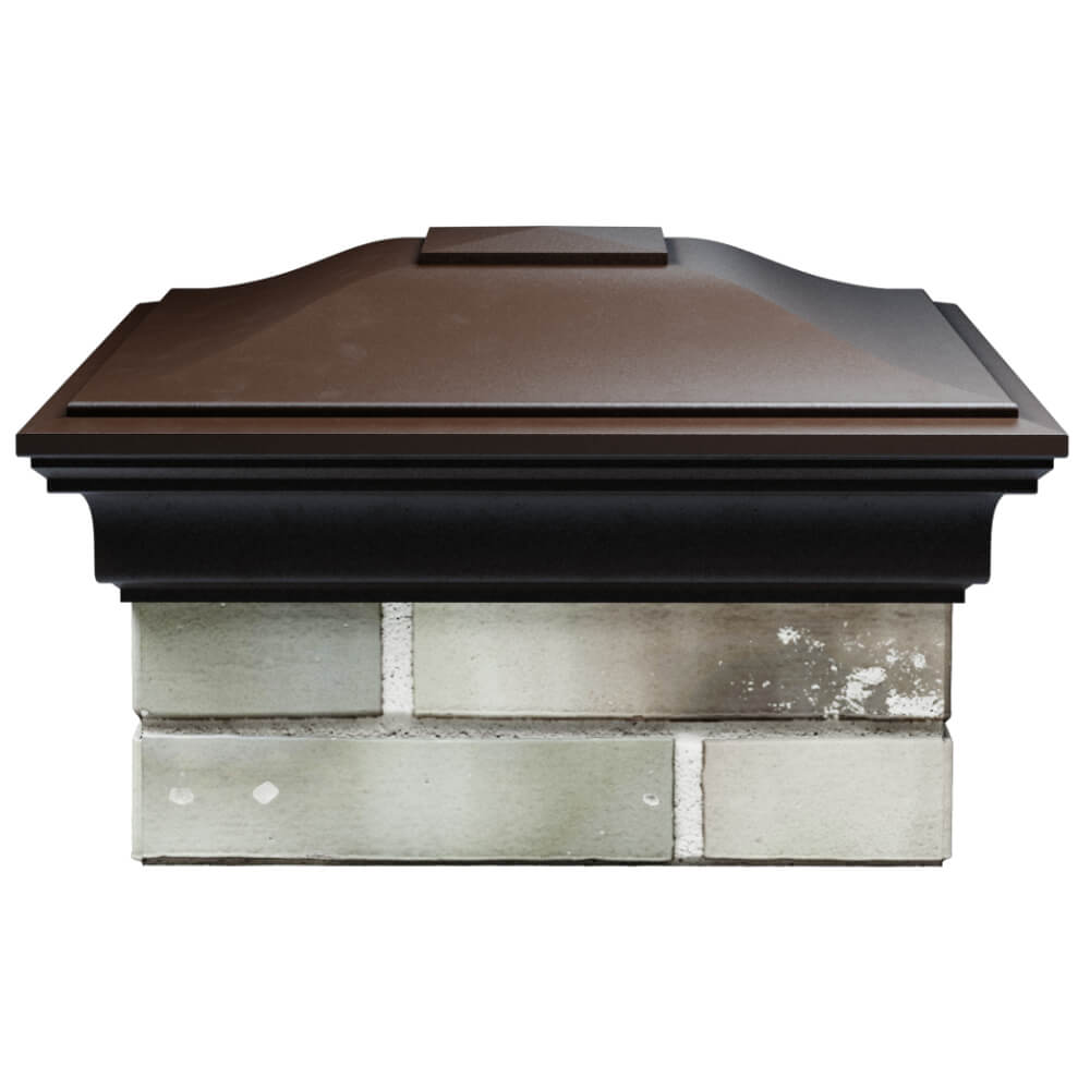 Колпак Zking Монблан Коричневый на столб 1.5х1.5 кирпича (385х385мм) Нижний Новгород фото