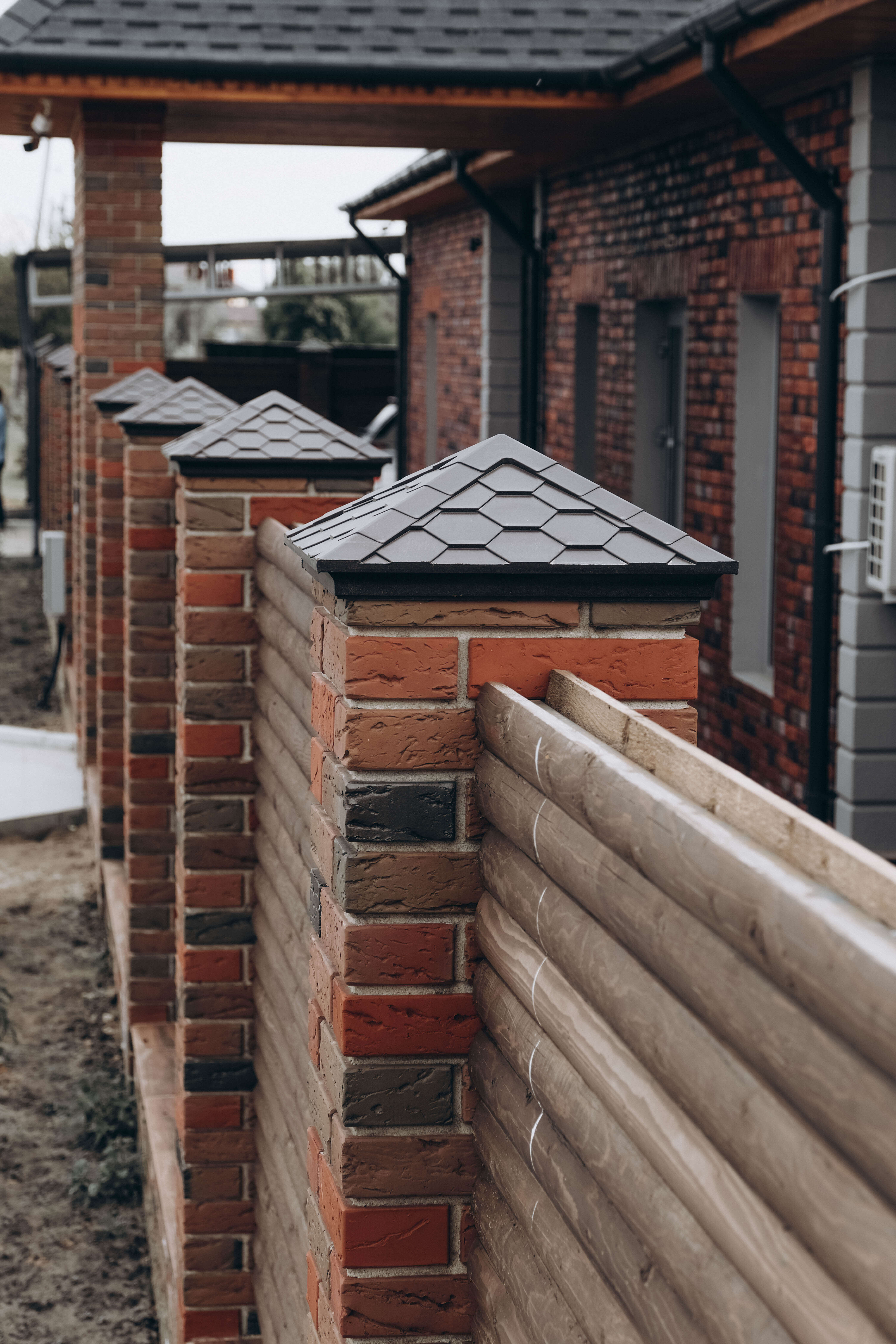 Колпак Zking Эверест Коричневый на столб 1.5х1.5 кирпича (390х390мм) в Нижнем Новгороде фото