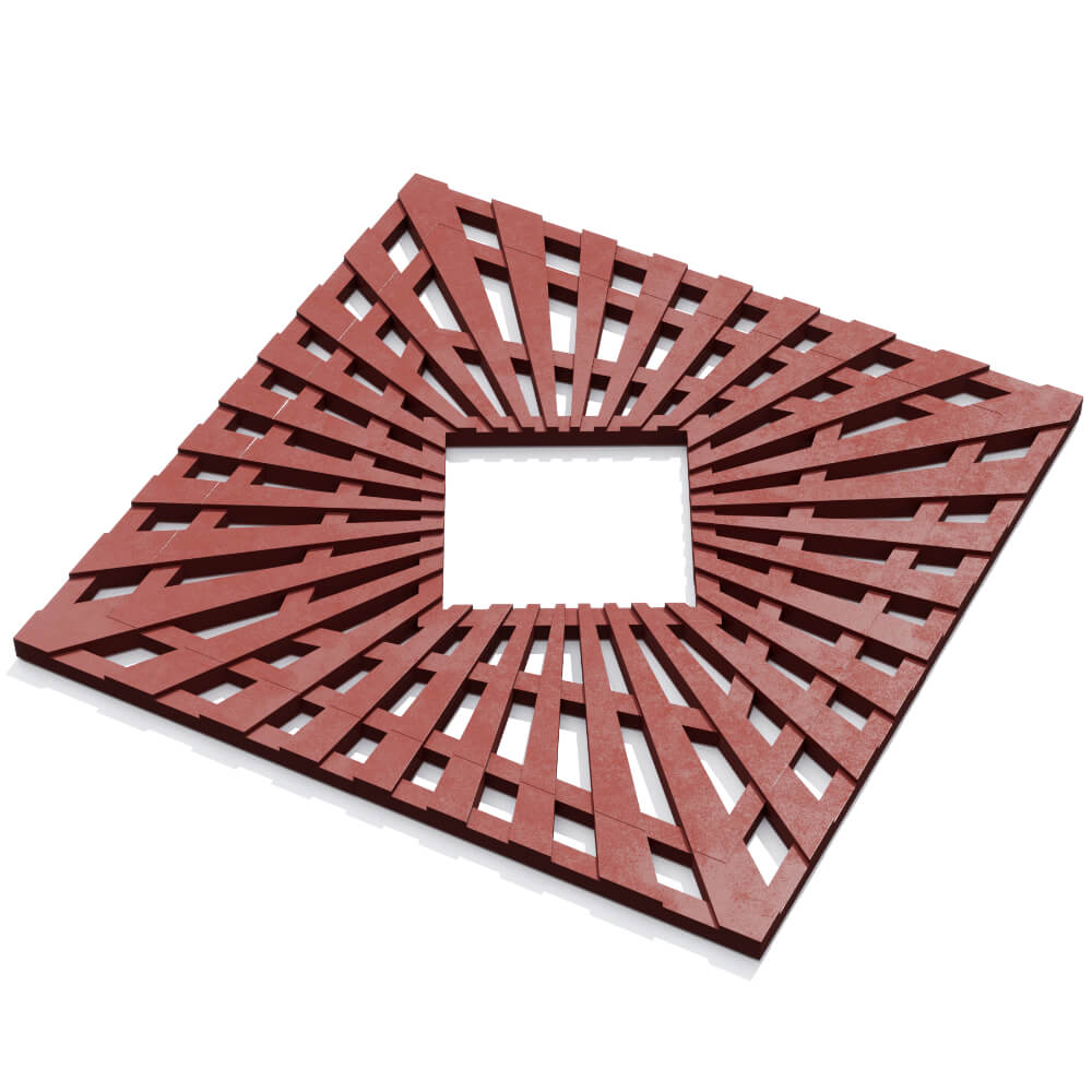 Приствольная решетка для дерева ZKING ATMOSPHERE 1.2х1.2м Красная в Нижнем Новгороде фото