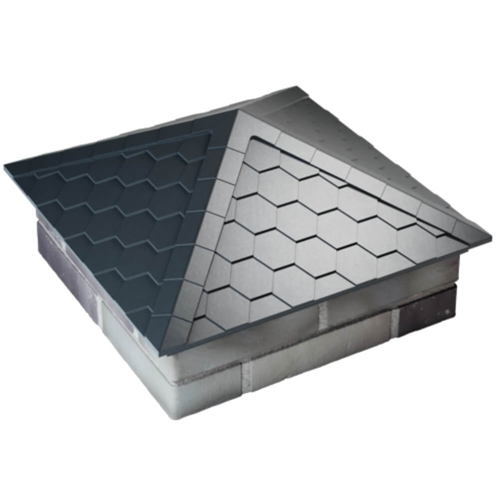 Колпак Zking Эверест Серый на столб 2х2 кирпича (535х535мм) Нижний Новгород фото