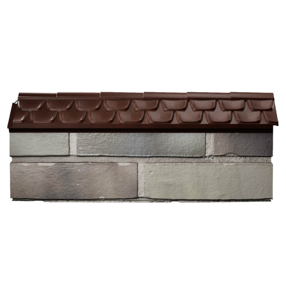 Парапет Zking Эльбрус Коричневый с посадкой на 0.5 кирпича (130мм) в Нижнем Новгороде фото