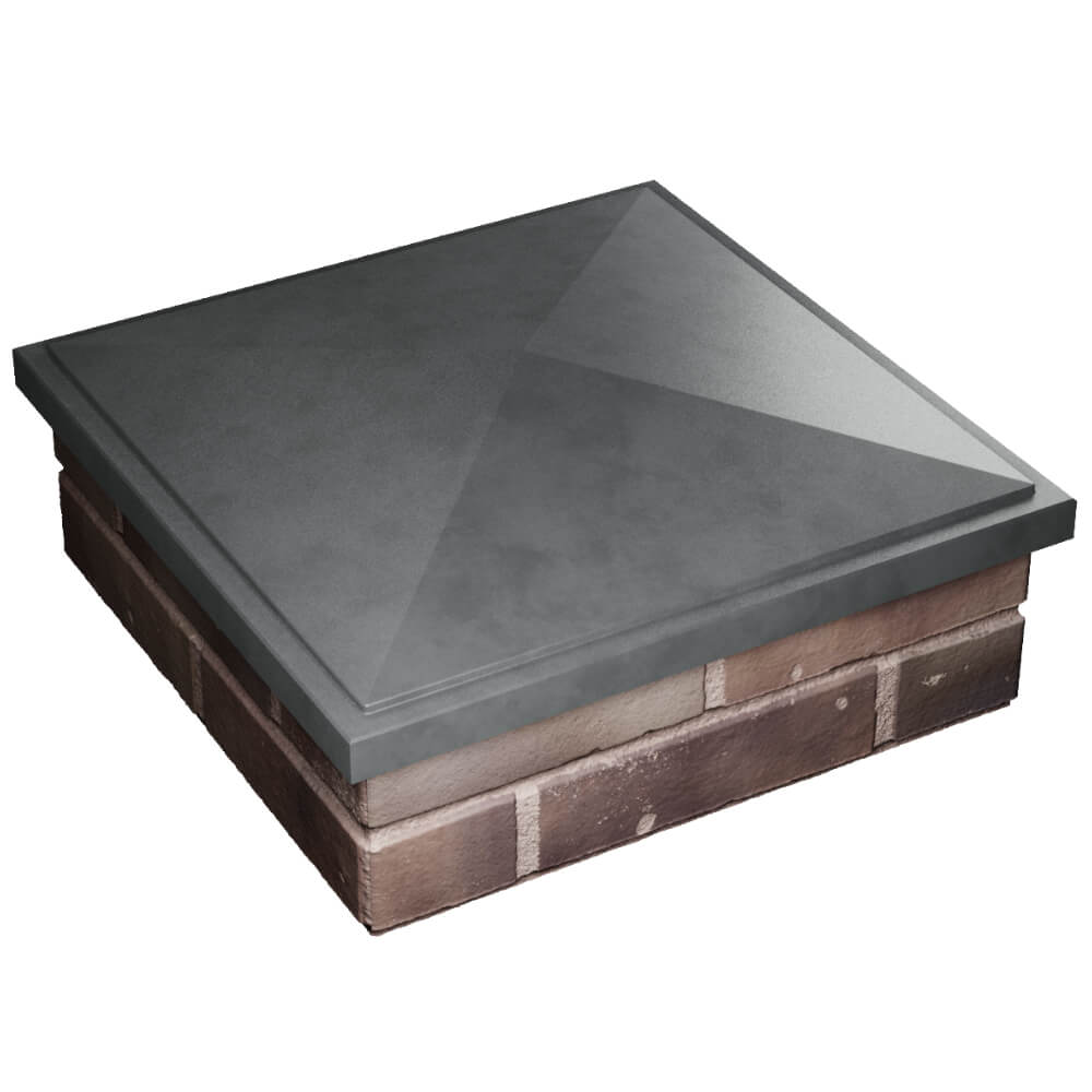 Колпак Zking БонаМоно Серый на столб 2х2 кирпича (515х515, 530х530мм) в Нижнем Новгороде фото