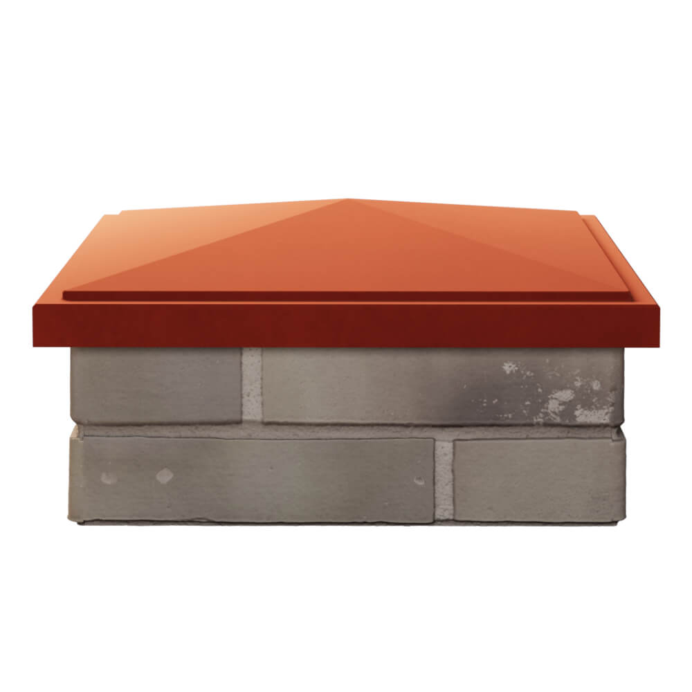 Колпак Zking БонаМоно Красный на столб 1.5х1.5 кирпича (385х385, 400х400мм) Нижний Новгород фото