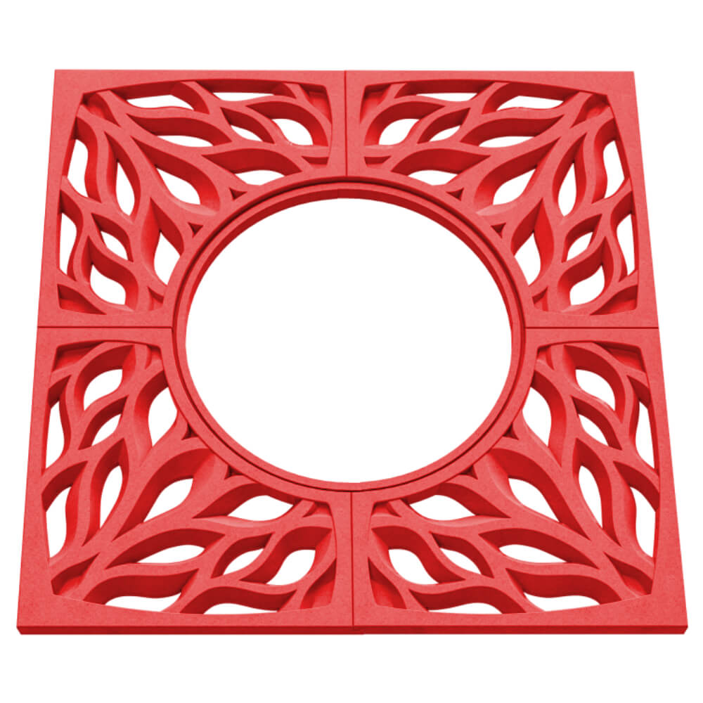 Приствольная решетка для дерева ZKING CRUST 1.2х1.2м Красная в Нижнем Новгороде фото