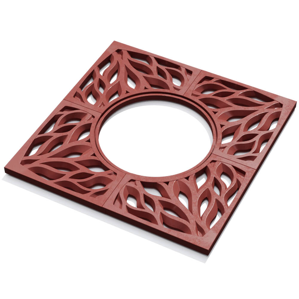 Приствольная решетка для дерева ZKING CRUST 1.2х1.2м Красная в Нижнем Новгороде фото