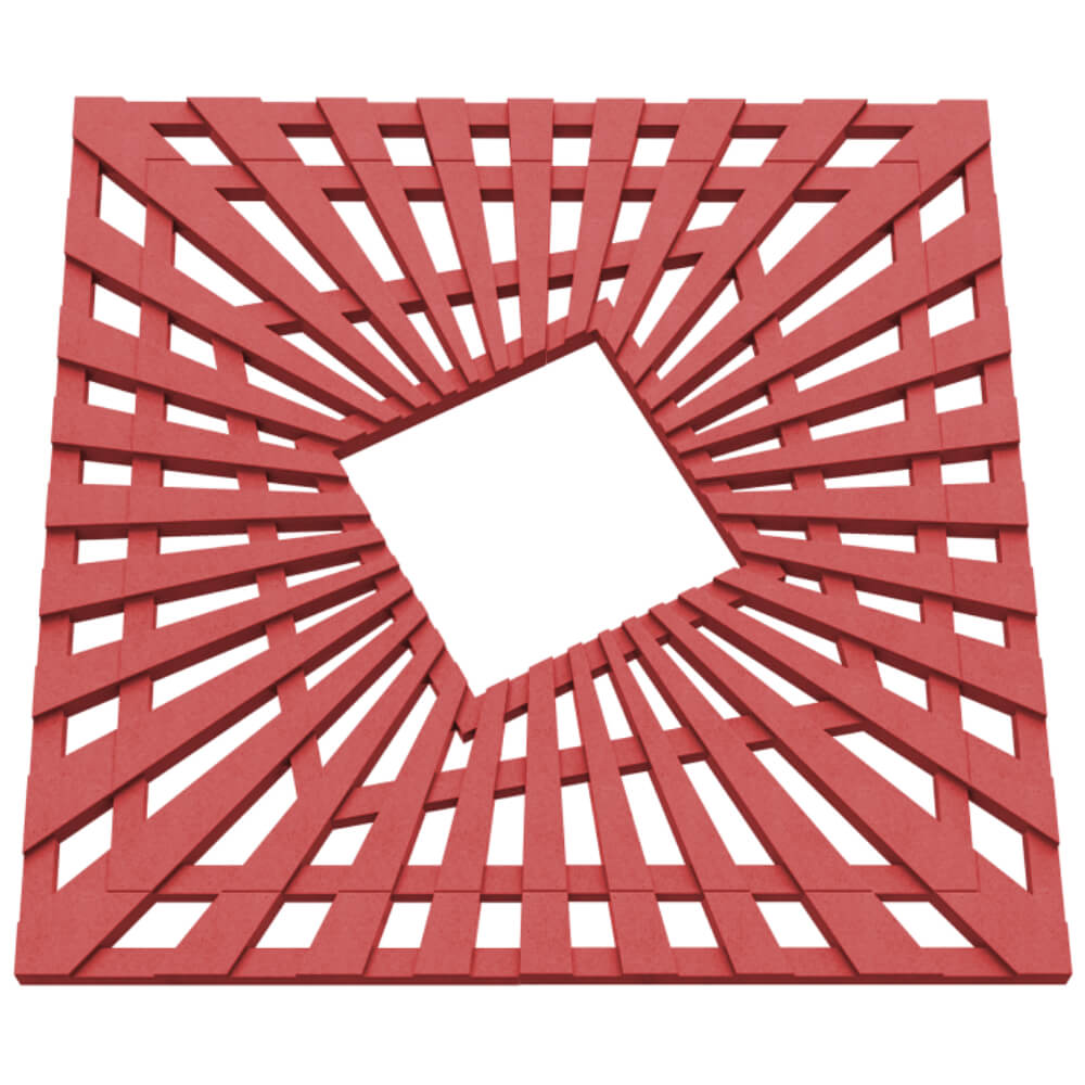 Приствольная решетка для дерева ZKING ATMOSPHERE 1.2х1.2м Красная в Нижнем Новгороде фото