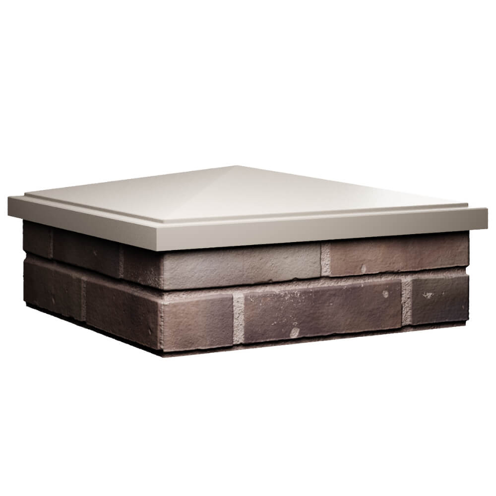 Колпак Zking БонаМоно Бежевый на столб 2х2 кирпича (515х515, 530х530мм) в Нижнем Новгороде фото