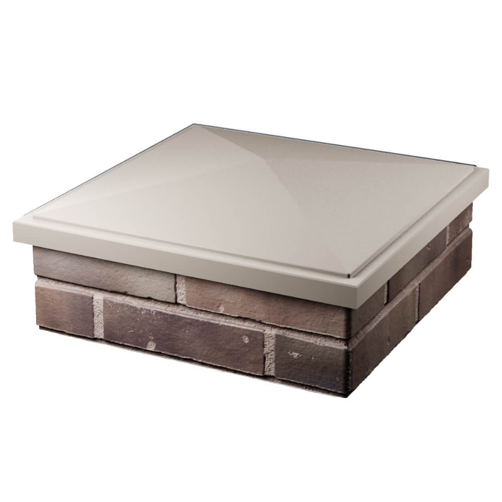 Колпак Zking БонаМоно Бежевый на столб 2х2 кирпича (515х515, 530х530мм) в Нижнем Новгороде фото