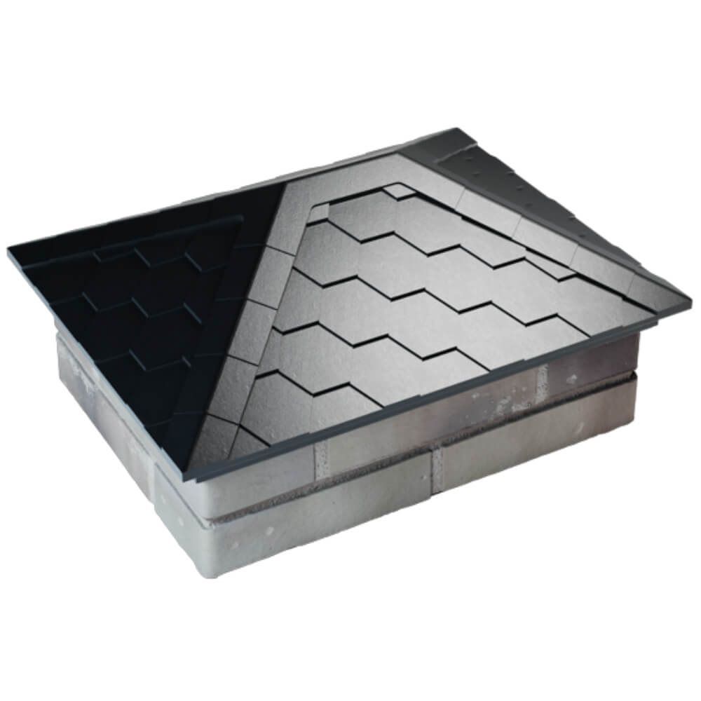 Колпак Zking Эверест Черный на столб 2х1.5 кирпича (520х390мм) Нижний Новгород фото