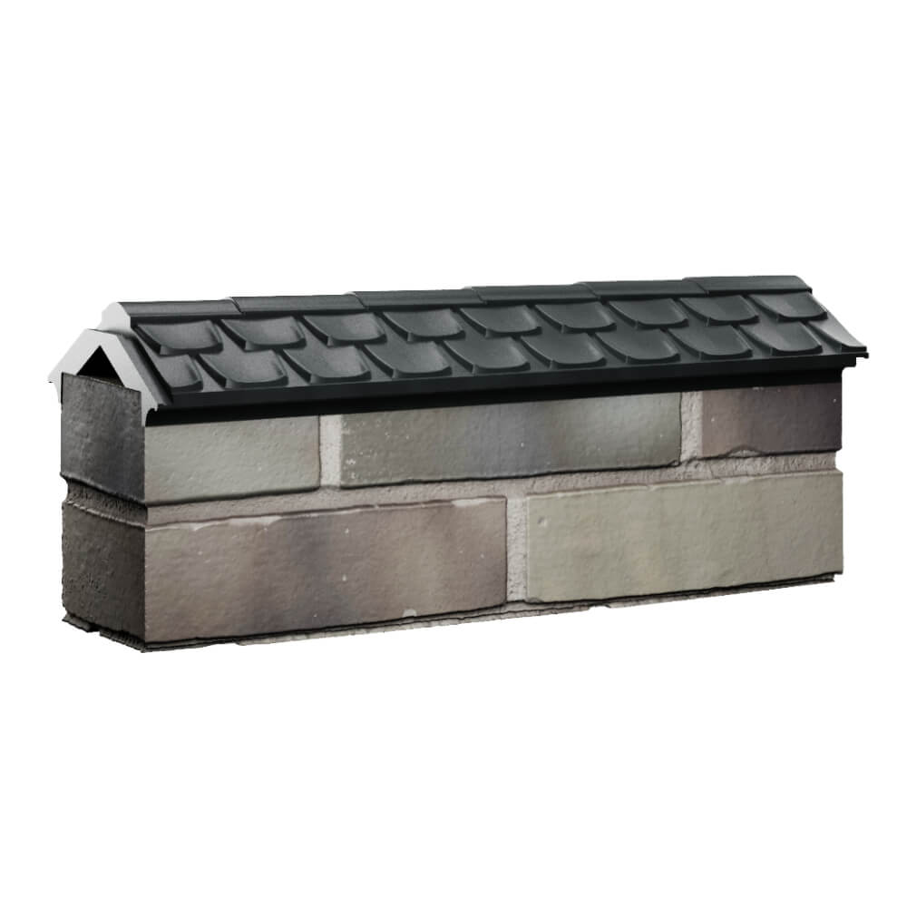 Парапет Zking Эльбрус Черный с посадкой на 0.5 кирпича (130мм) Нижний Новгород фото
