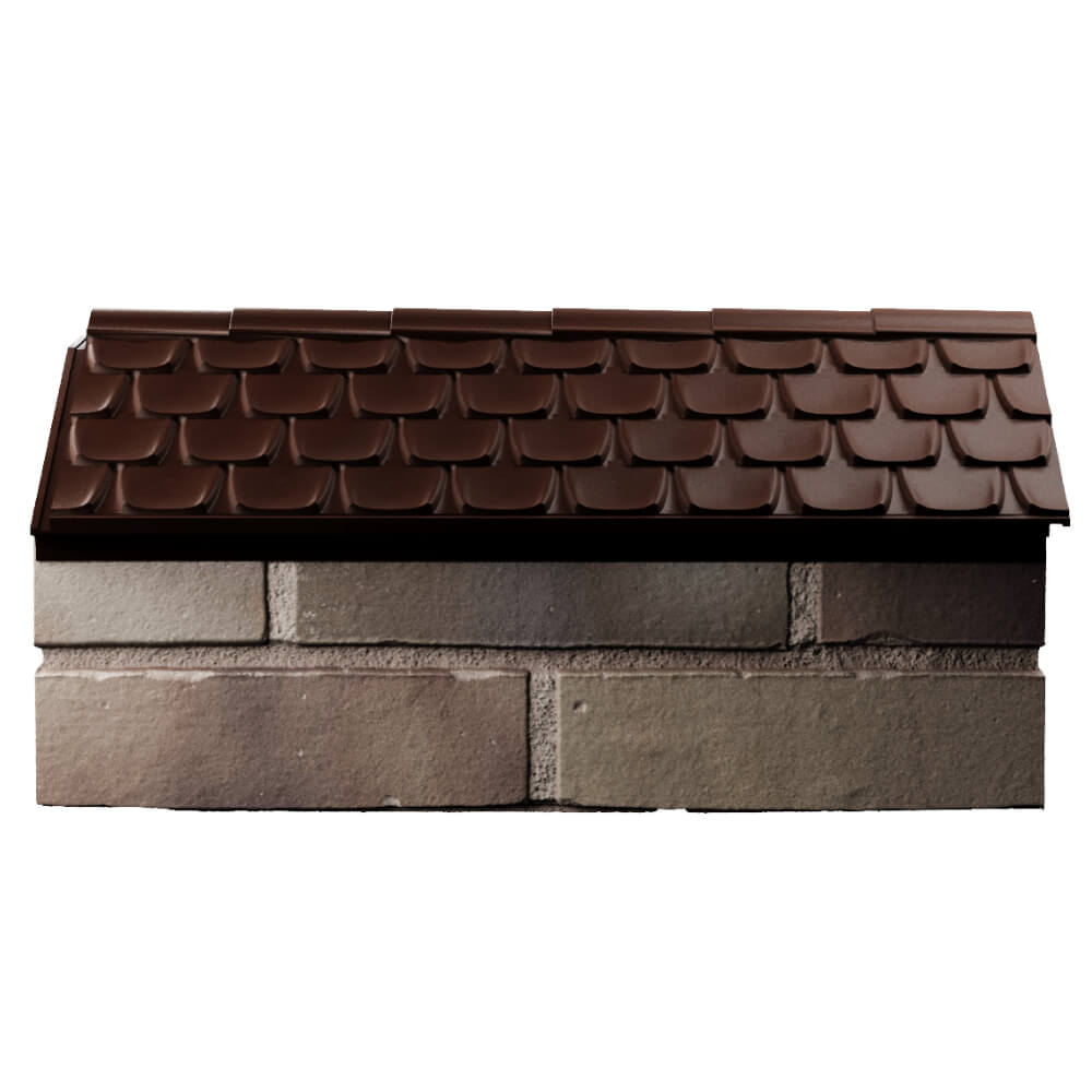 Парапет Zking Эльбрус Коричневый с посадкой на 1 кирпич (255мм) в Нижнем Новгороде фото