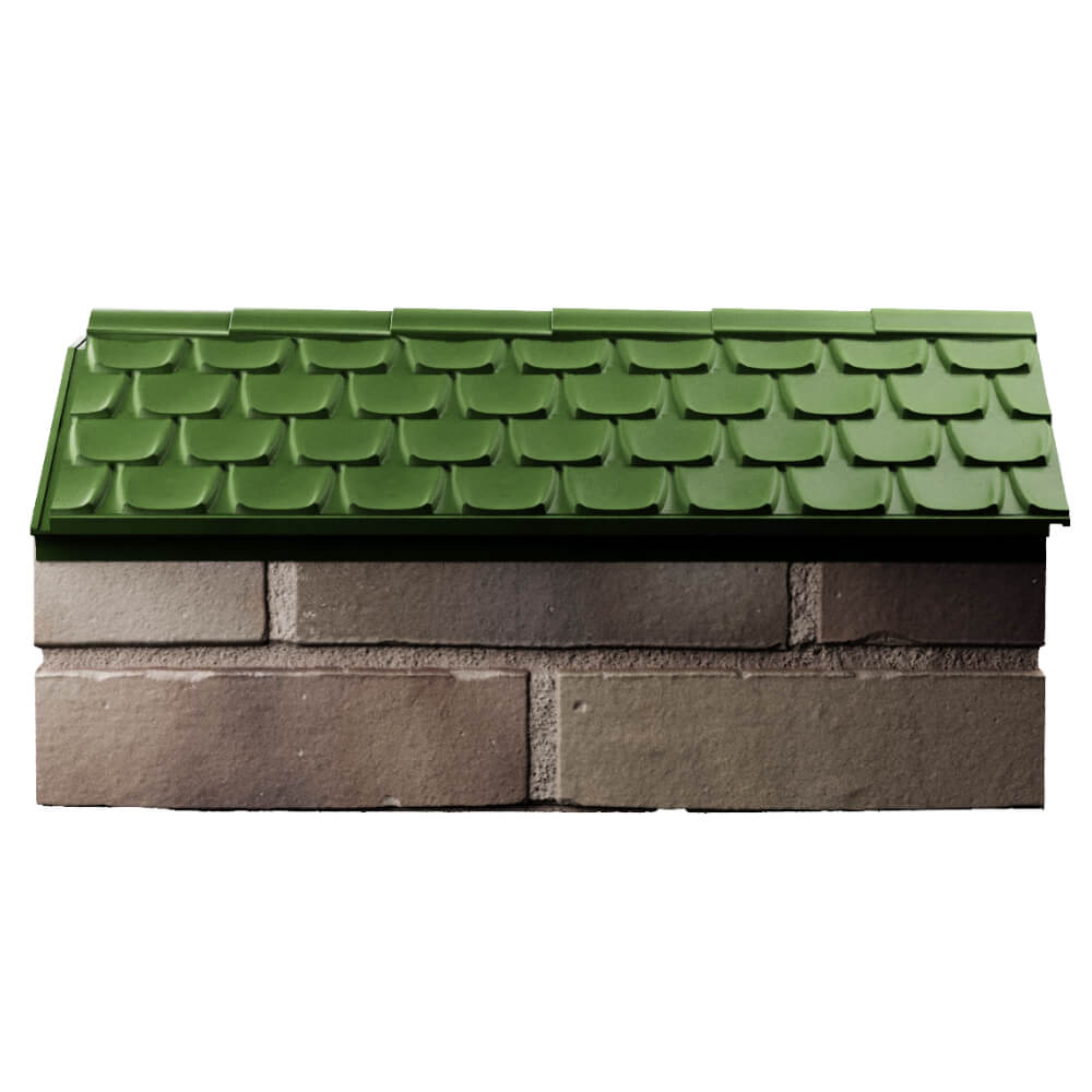 Парапет Zking Эльбрус Зеленый с посадкой на 1 кирпич (255мм) в Нижнем Новгороде фото