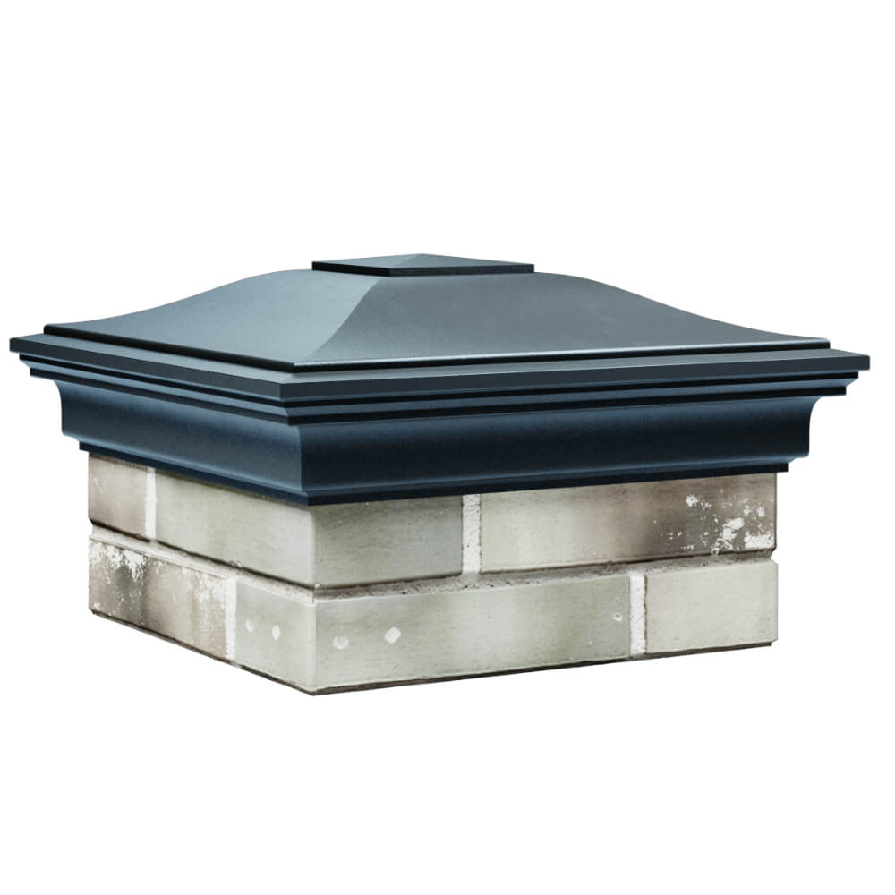 Колпак Zking Монблан Серый на столб 1.5х1.5 кирпича (385х385мм) в Нижнем Новгороде фото