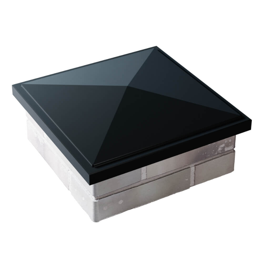 Колпак Zking БонаМоно Черный на столб 1.5х1.5 кирпича (385х385, 400х400мм) в Нижнем Новгороде фото