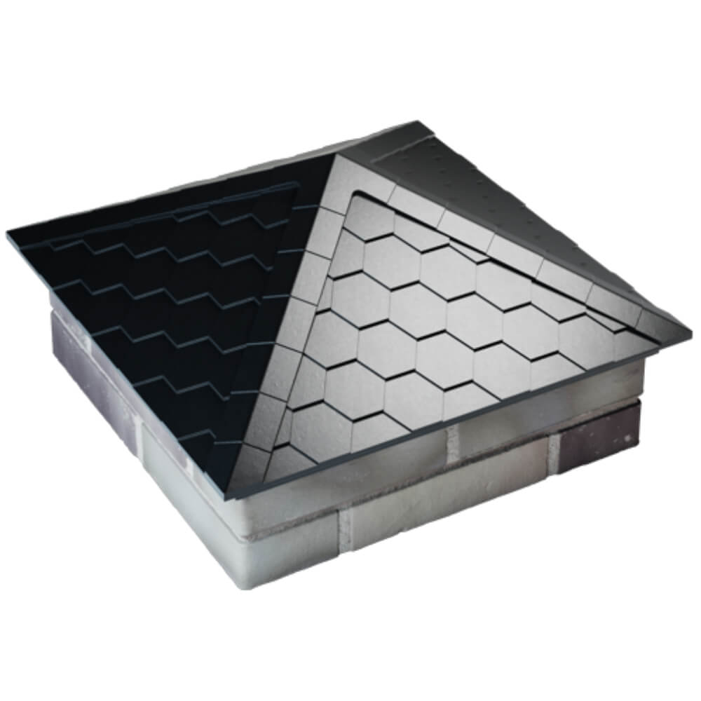 Колпак Zking Эверест Черный на столб 2х2 кирпича (535х535мм) Нижний Новгород фото