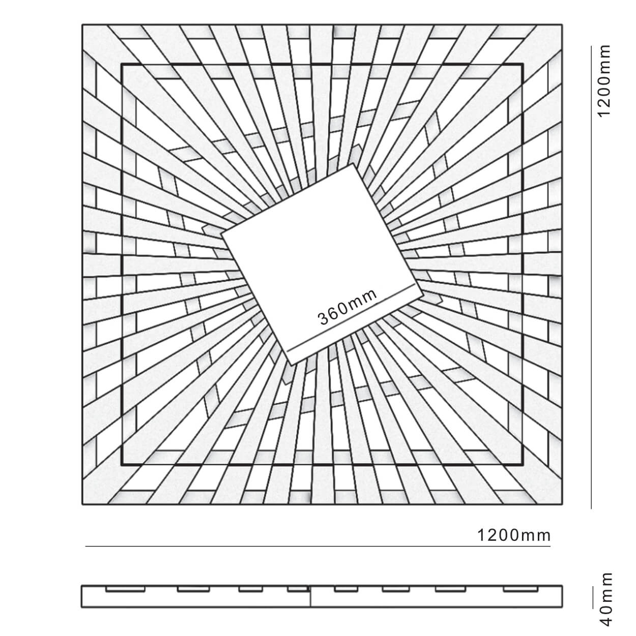 Приствольная решетка для дерева ZKING ATMOSPHERE 1.2х1.2м Черная в Нижнем Новгороде фото