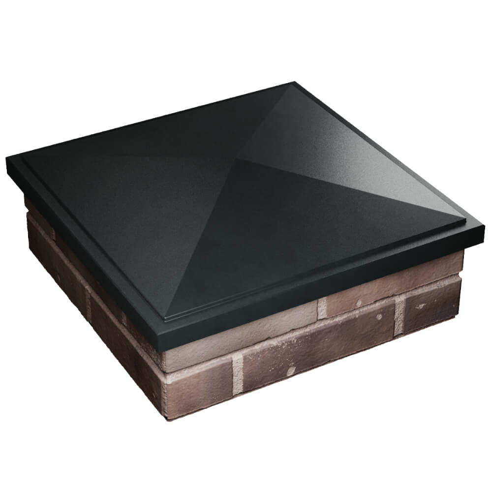 Колпак Zking БонаМоно Черный на столб 2х2 кирпича (515х515, 530х530мм) в Нижнем Новгороде фото