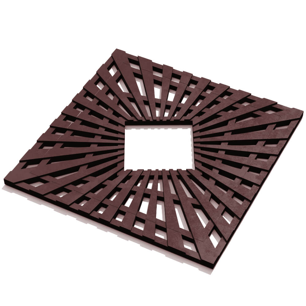 Приствольная решетка для дерева ZKING ATMOSPHERE 1.2х1.2м Коричневая в Нижнем Новгороде фото