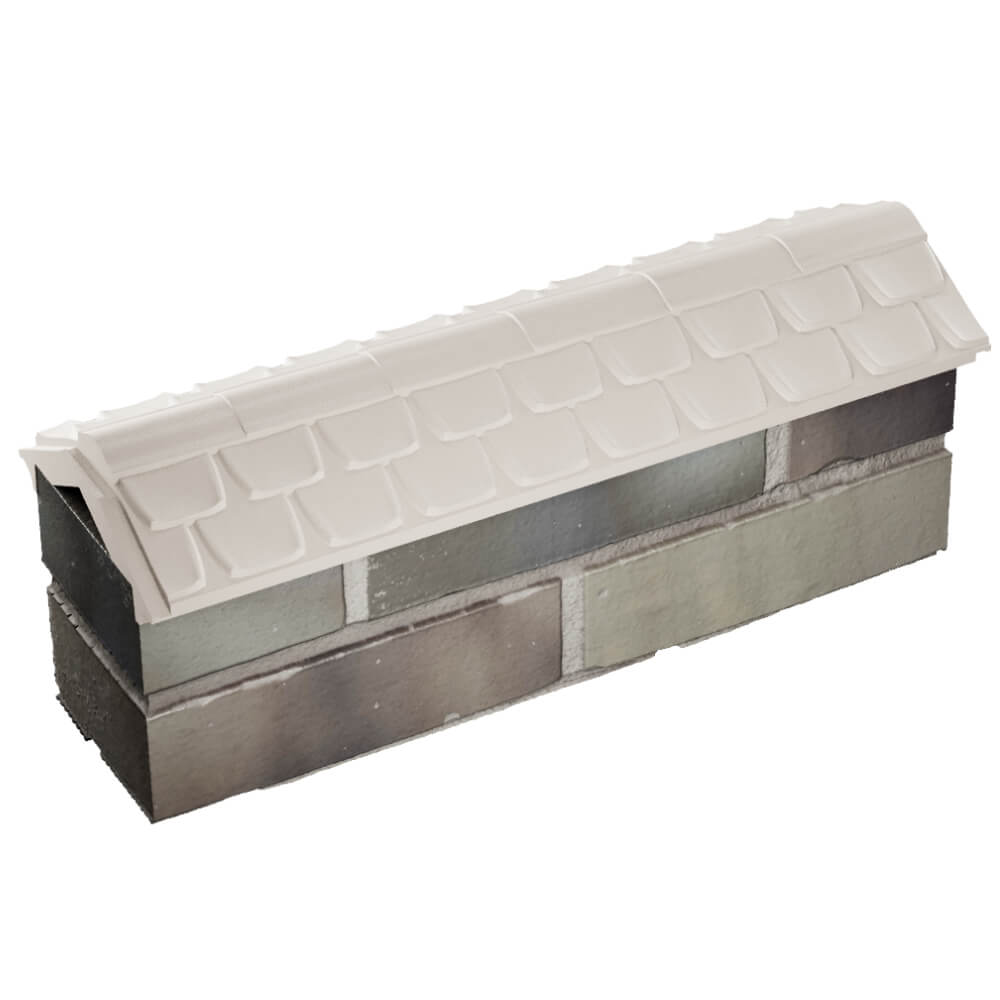 Парапет Zking Эльбрус Бежевый с посадкой на 0.5 кирпича (130мм) в Нижнем Новгороде фото