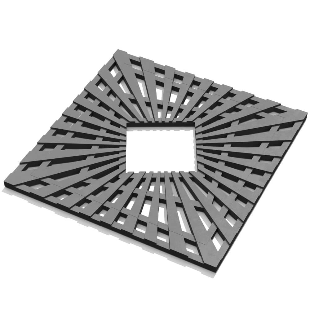 Приствольная решетка для дерева ZKING ATMOSPHERE 1.2х1.2м Серая в Нижнем Новгороде фото