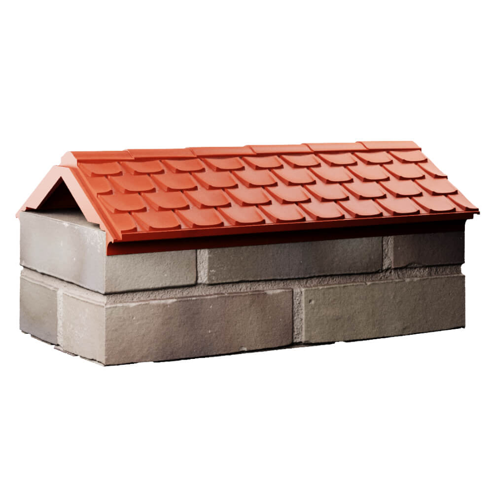 Парапет Zking Эльбрус Красный с посадкой на 1 кирпич (255мм) Нижний Новгород фото