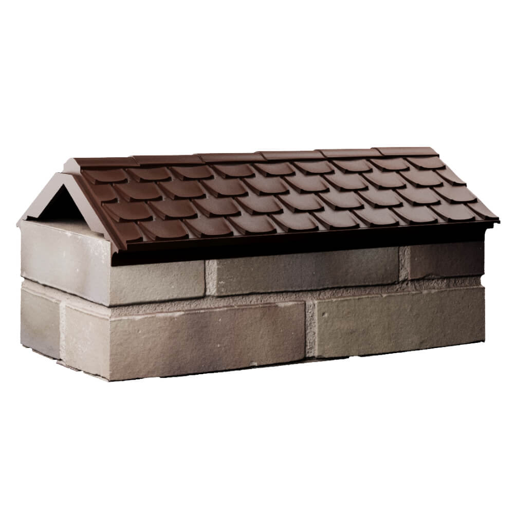 Парапет Zking Эльбрус Коричневый с посадкой на 1 кирпич (255мм) Нижний Новгород фото