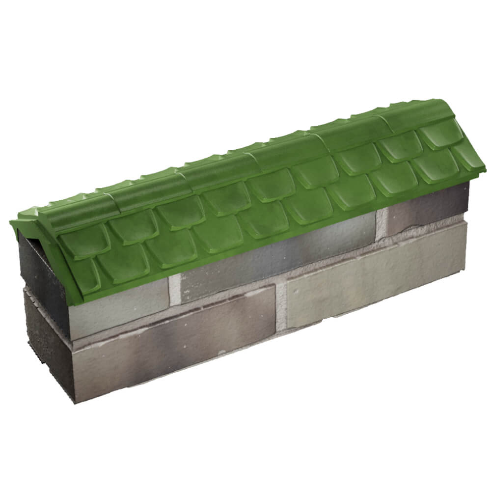 Парапет Zking Эльбрус Зеленый с посадкой на 0.5 кирпича (130мм) в Нижнем Новгороде фото